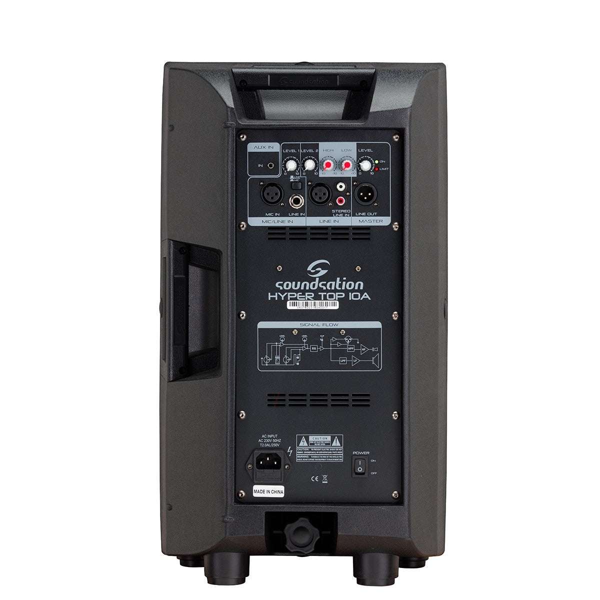 SOUNDSATION HYPER TOP 10A DIFFUSORE BI-AMPLIFICATO IN POLIPROPILENE 500W 10"