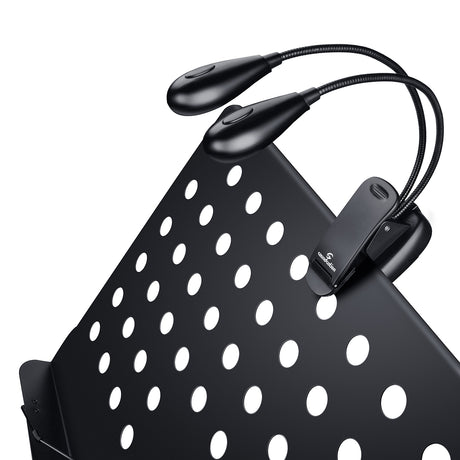 SOUNDSATION MSL-4 Lampada doppia a clip per leggio (2x2 LED)