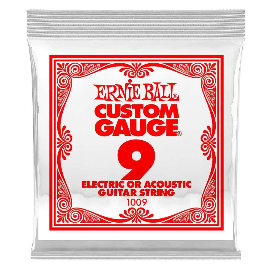 CORDA per chitarra  elettrica, ERNIE BALL - 1009 PLAIN STEEL .009
