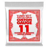 CORDA per chitarra  elettrica/acustica ,ERNIE BALL - 1011 PLAIN STEEL .011