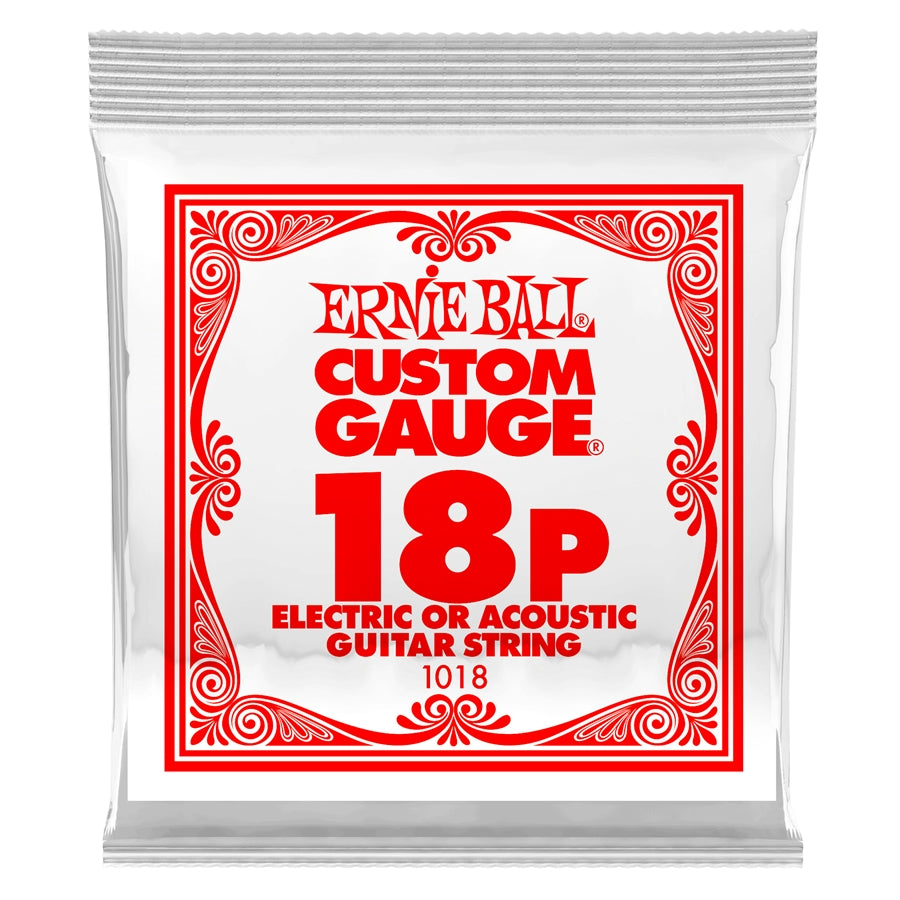 CORDA per chitarra  elettrica, Ernieball  1018 PLAIN STEEL .018
