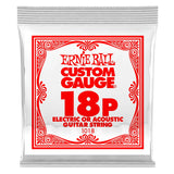 CORDA per chitarra  elettrica, Ernieball  1018 PLAIN STEEL .018