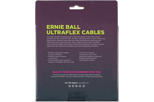 ERNIE BALL - 6044 CAVO SPIRALE BLACK 9 M