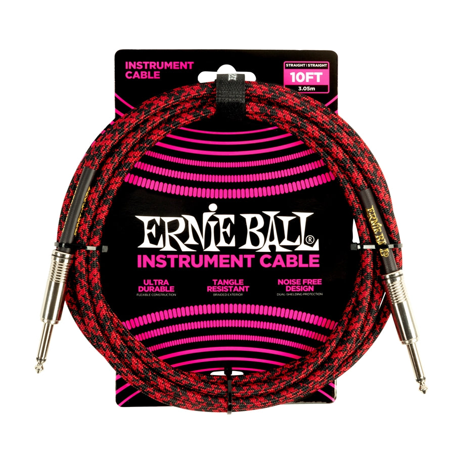 ERNIE BALL - 6394 BRAIDED STRAIGHT STRAIGHT 3M