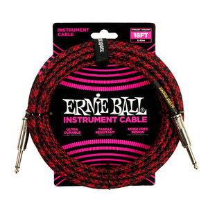 ERNIE BALL - 6396 BRAIDED STRAIGHT STRAIGHT 5.5M