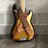 ETABETA GUITAR STRAPS / TRACOLLE PER CHITARRA E BASSO - PAISLEY Guitar Strap | Marrone Tamponato