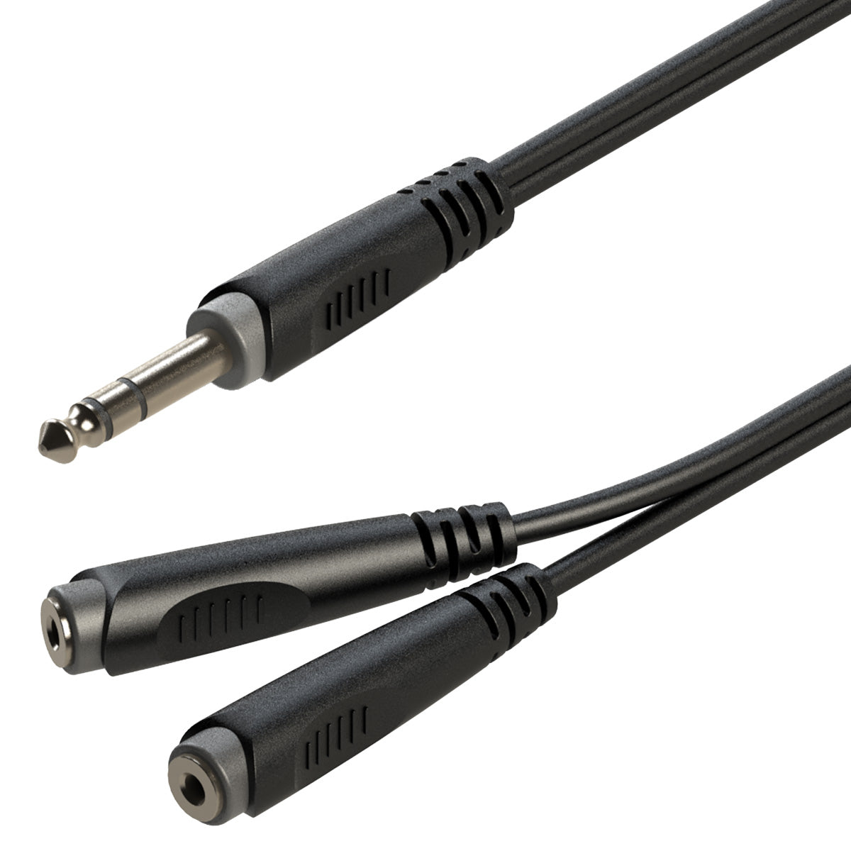 SOUNDSATION GL-JS2JSF02 CAVO ADATTATORE A Y 6.3MM JACK MASCHIO STEREO - 2X6.3MM JACK FEMMINA STEREO / 0.2MT