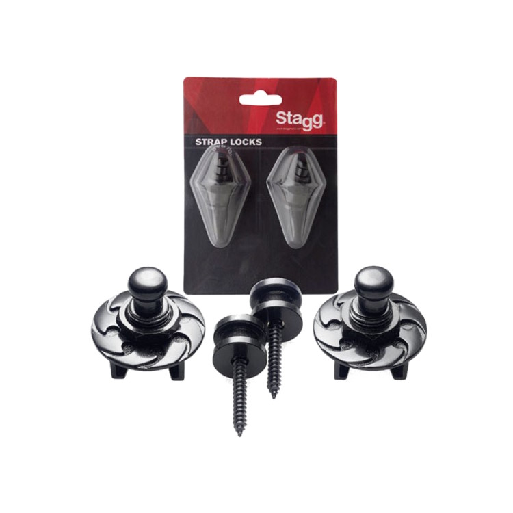 STAGG SSL1 BK STRAP LOCK BLACK