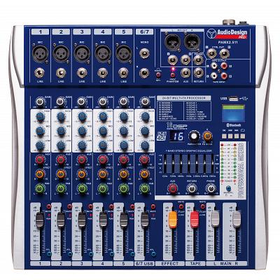 MIXER 7 canali USB PAMX2.511 UK Audiodesign