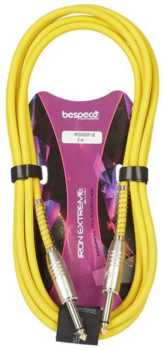 Bepseco IRO300YE,  Cavi per strumenti - jack Ø 6,3 mm - jack Ø 6,3 mm, 3 metri