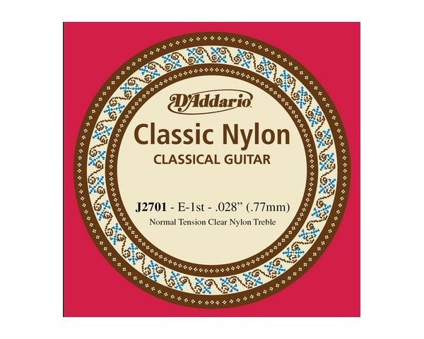 D'ADDARIO CORDA PER CHITARRA CLASSICA Mi (prima CORDA PER CHITARRA) j2701