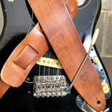 ETABETA GUITAR STRAPS / TRACOLLE PER CHITARRA E BASSO - OLD HAND EASY Guitar Straps | Marrone Tamponato