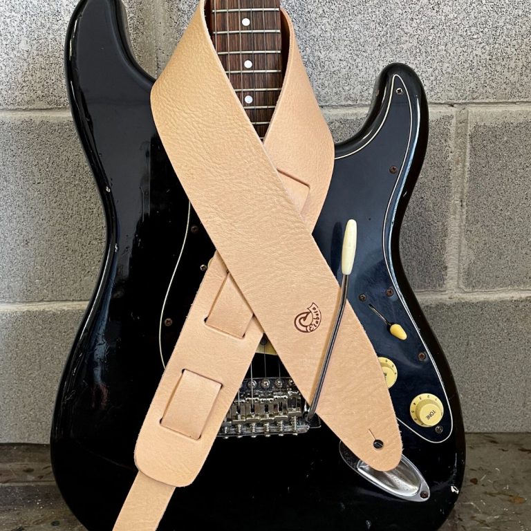 Etabeta - Tracolla in vera pelle -  DELUXE Guitar Strap | Naturale
