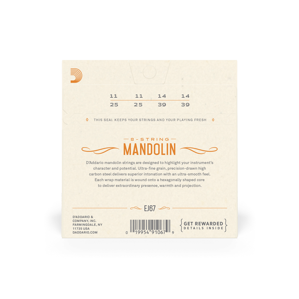 D'addario EJ67 - cordiera per mandolino