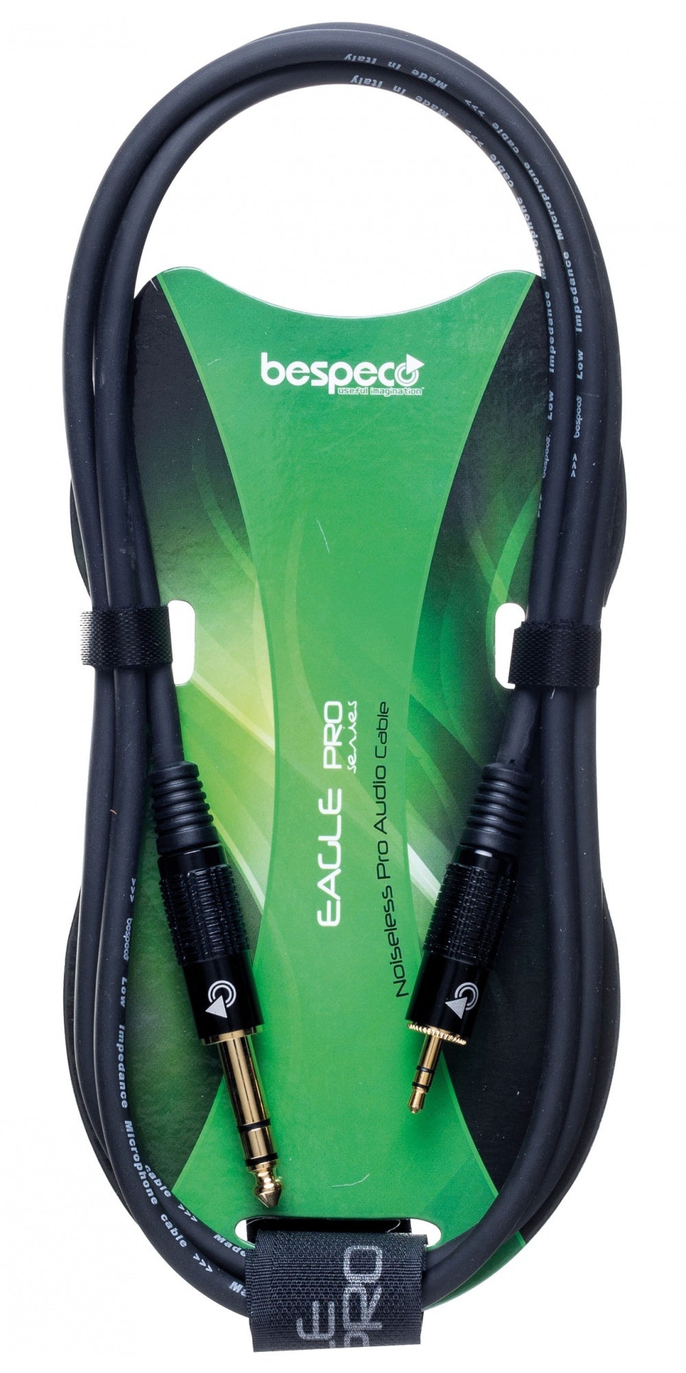 BESPECO  EAGLE PRO  Cavo per dispositivi elettronici - jack Ø 3,5 mm stereo - jack Ø 6,3 mm stereo  EASMS150  150cm