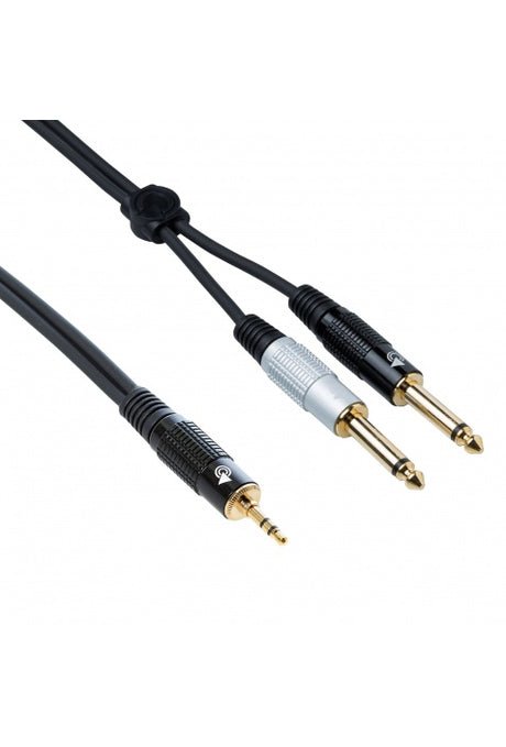 BESPECO EAGLE PRO  Cavo interlink - jack stereo Ø 3,5 mm - 2 x jack Ø 6,3 mm  EAYMSJ500 - 5 metri