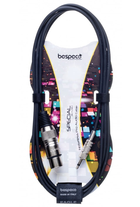 BESPECO SPECIAL  Cavo per dispositivi elettronici - jack Ø 3,5 mm - cannon femmina  EBMC100 - 1 metro