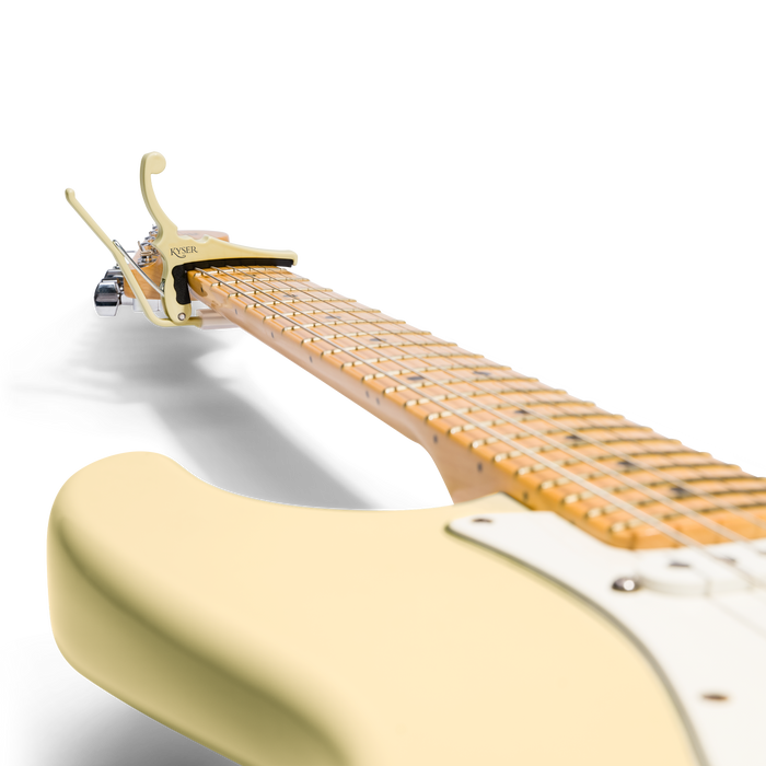 Capotasto KYSER Fender Guitar Capo - Olympic White
