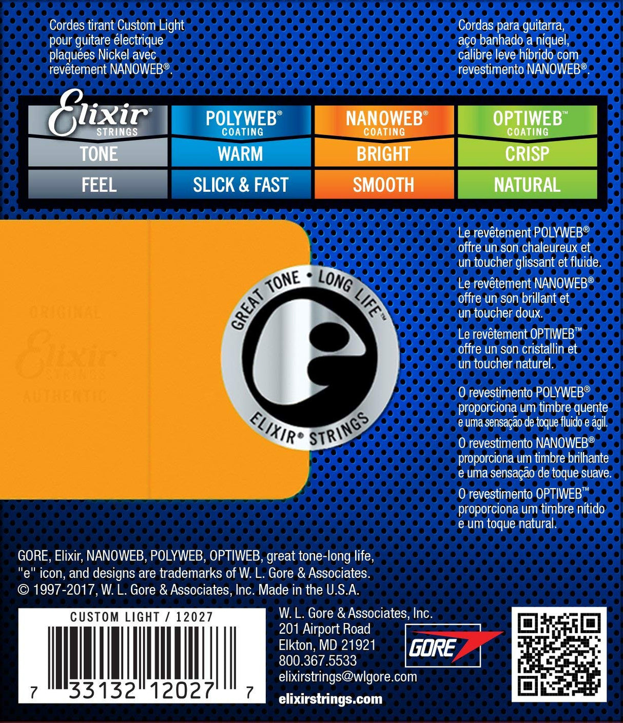 ELIXIR, MUTA PER CHITARRA ELETTRICA 9-46 12027 Nanoweb