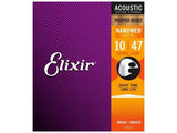 ELIXIR, MUTA PER CHITARRA ACUSTICA 010-047 Phosphorbronze - 16002 extralight antirust