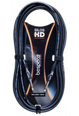 Bespeco - Serie SILOS HD - Cavo  strumepernti - jack Ø 6,3 mm - jack Ø 6,3 mm  HDJJ300 - 3 metri
