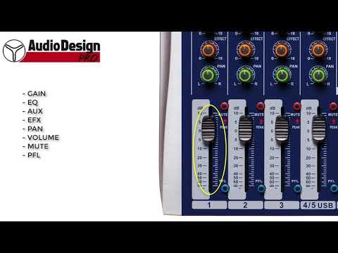 MIXER 5 canali USB PAMX2.311 UK Audiodesign