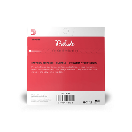 D'addario corde per Violino - Prelude J810 4/4 Scale, Medium Tension