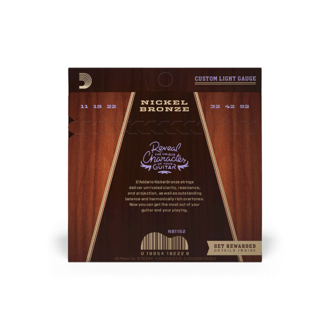 MUTA PER CHITARRA ACUSTICA NB1152 Nichel Bronze 11-52