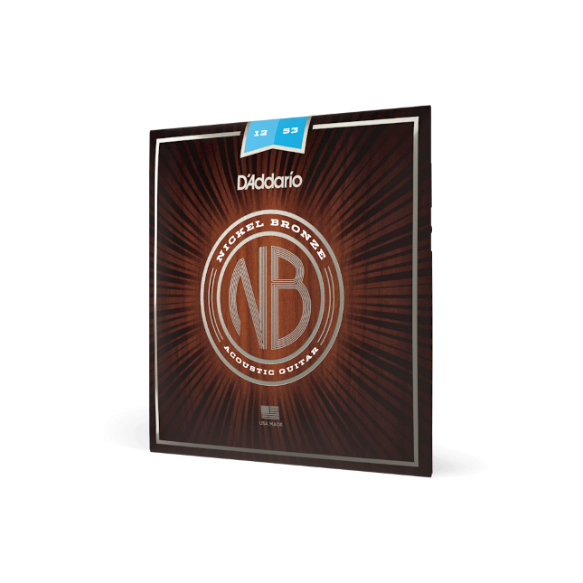 D'addario MUTA PER CHITARRA ACUSTICA NB1253 Nichel Bronze 12-53