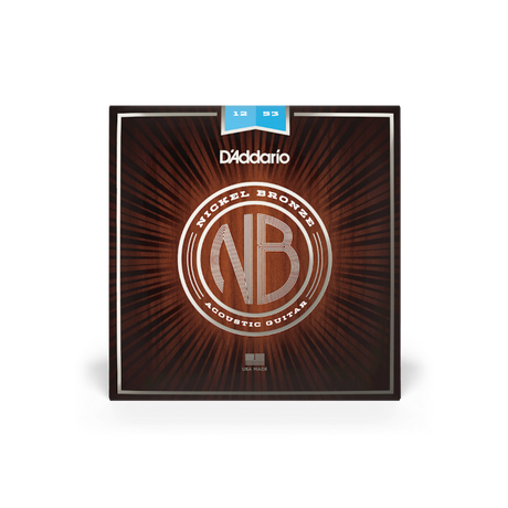 D'addario MUTA PER CHITARRA ACUSTICA NB1253 Nichel Bronze 12-53