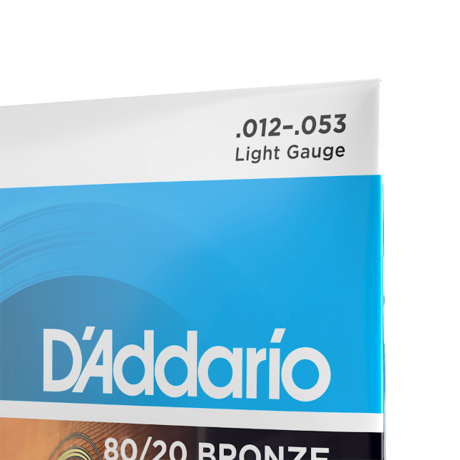 EJ11 80/20 Bronze Acoustic Guitar Strings, Light, 12-53