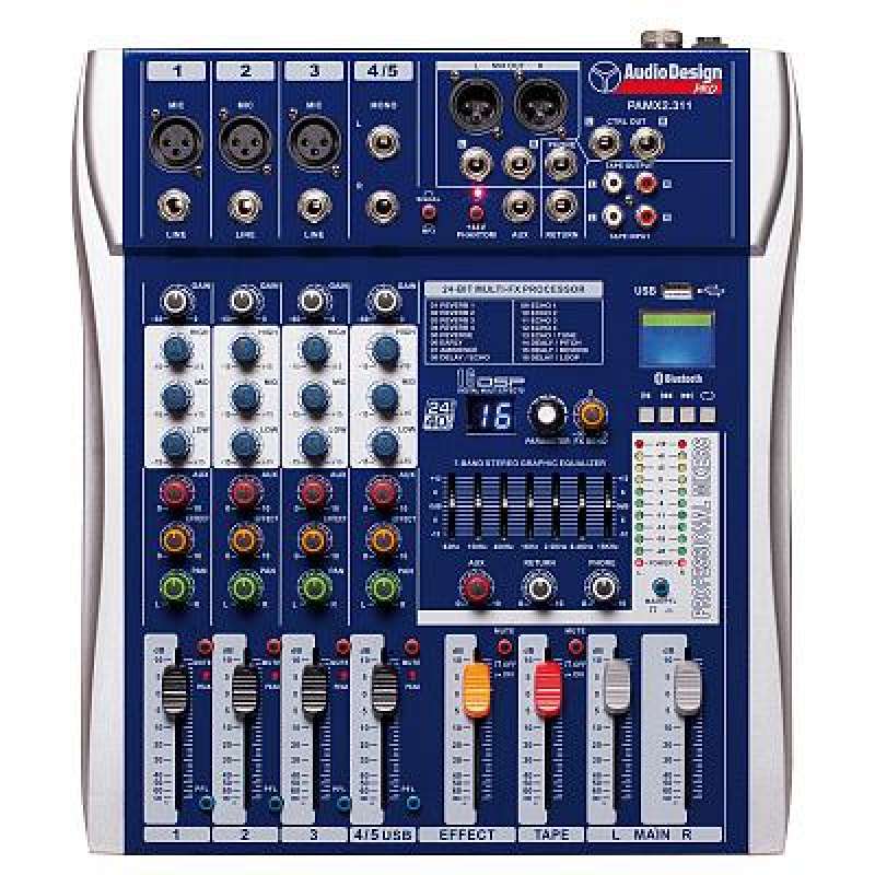 MIXER 5 canali USB PAMX2.311 UK Audiodesign