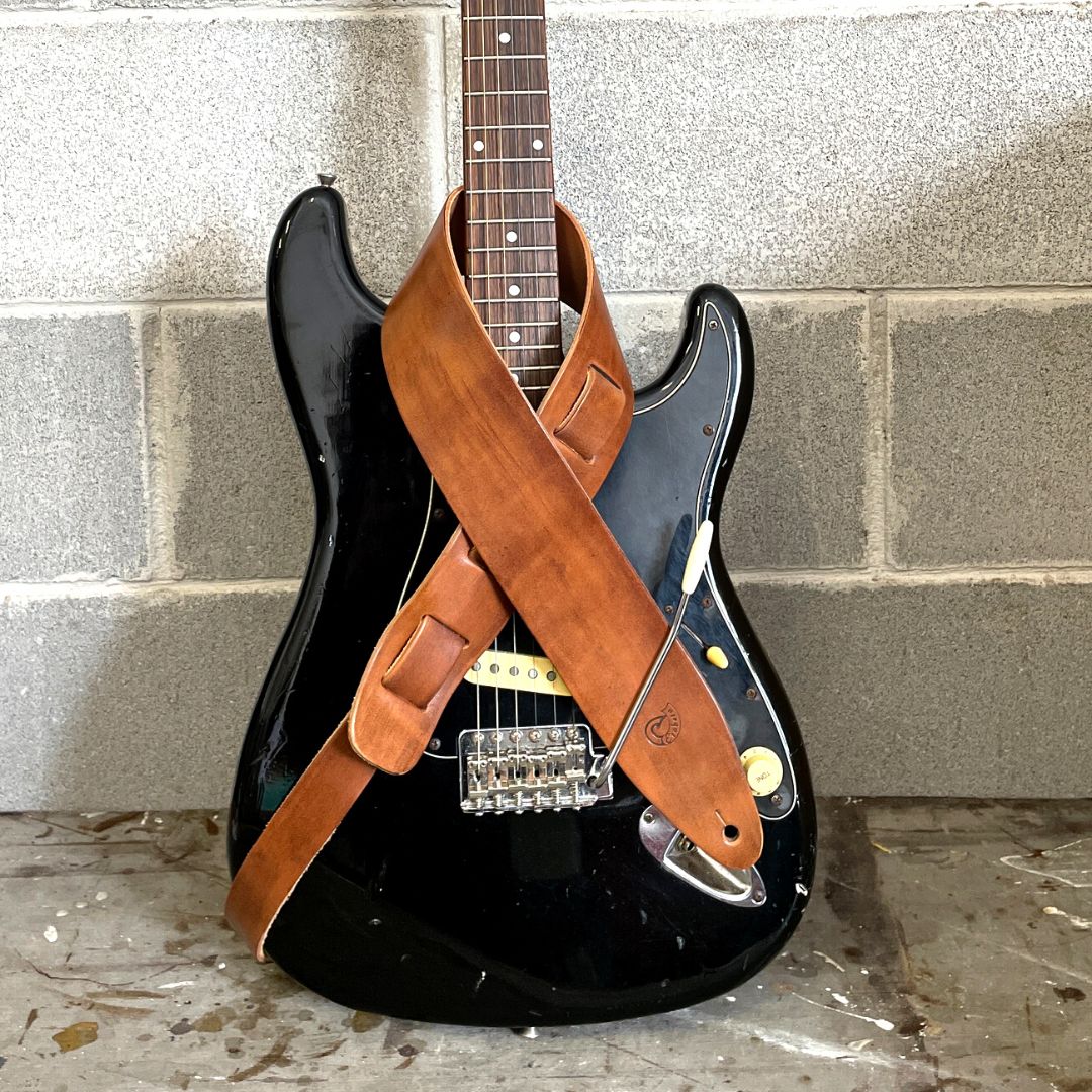 ETABETA GUITAR STRAPS / TRACOLLE PER CHITARRA E BASSO - OLD HAND EASY Guitar Straps | Marrone Tamponato