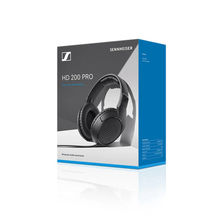 SENNHEISER HD-200 Pro - CUFFIA MONITOR CIRCUMAURALE NERA