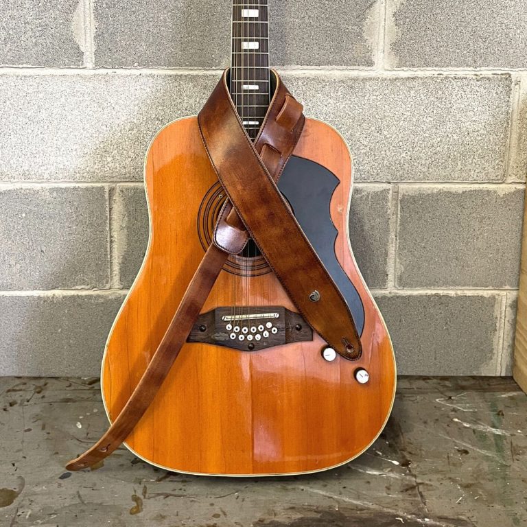 ETABETA GUITAR STRAPS / TRACOLLE PER CHITARRA E BASSO - OLD HAND Guitar Strap | Marrone Tamponato