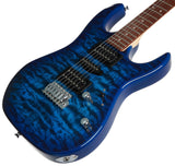 IBANEZ GRX70QA TBB Transparent Blue Burst