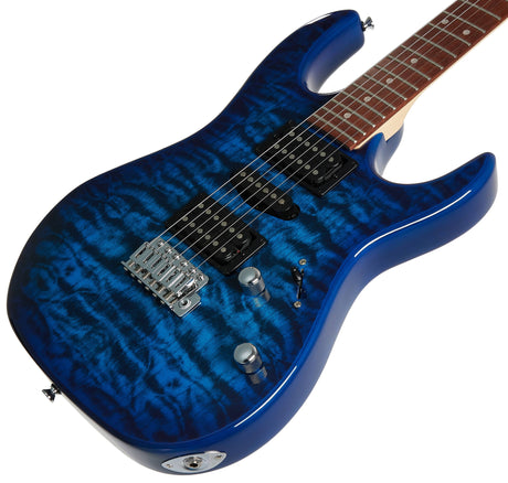 IBANEZ GRX70QA TBB Transparent Blue Burst
