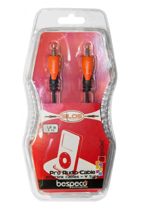 BESPECO SILOS  Cavo interlink - jack stereo Ø 3,5 mm - jack stereo Ø 3,5 mm  SLJJMS150 - 1,5 metri
