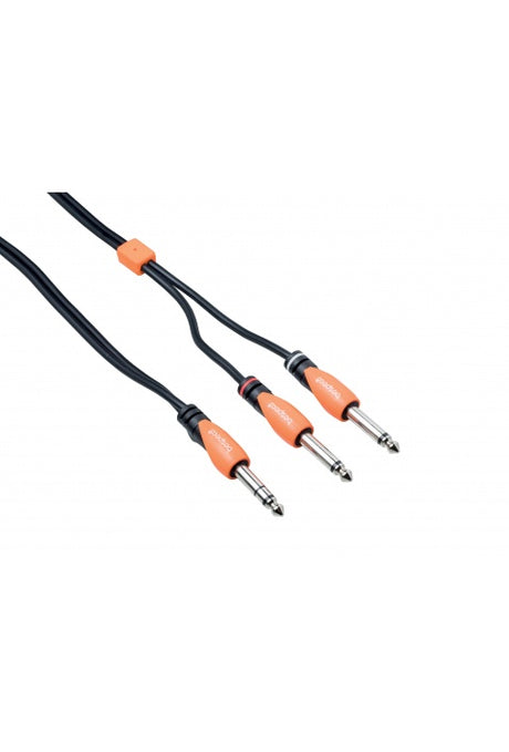 BESPECO SILOS  Cavo interlink - jack stereo Ø 6,3 mm - 2 x jack Ø 6,3 mm  SLYS2J180 - 1,8 metri