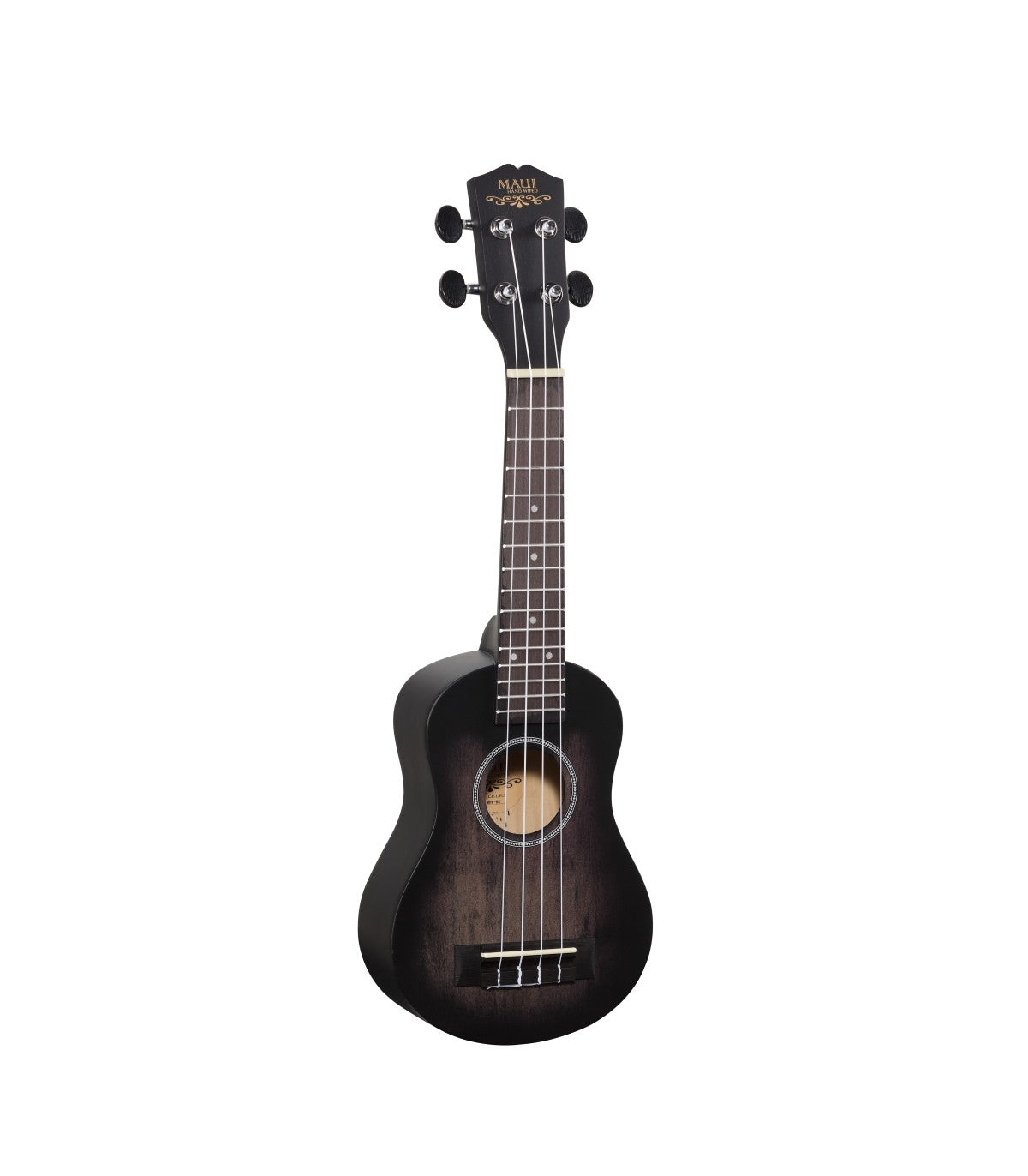 SOUNDSATION  MAUI MHW BK UKULELE SOPRANO NERO CON BORSA