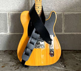 Etabeta - Tracolla in vera pelle -  START - Guitar Strap | Nero