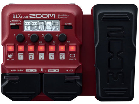 Pedaliera multieffetto per basso - ZOOM B1X Four